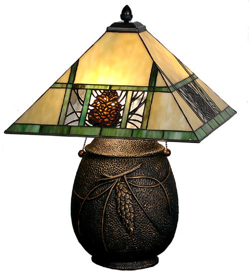 Rustic Stained Glass Table Lamps