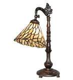 20"H Willow Jadestone Bridge Arm Table Lamp
