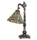 20"H Willow Jadestone Bridge Arm Table Lamp