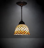 8"W Tiffany Fishscale Mini Pendant