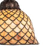 8"W Tiffany Fishscale Mini Pendant