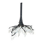 21"W Winter At Stillwater Crystal Lodge Chandelier