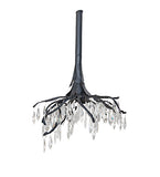 21"W Winter At Stillwater Crystal Lodge Chandelier