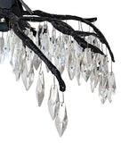 21"W Winter At Stillwater Crystal Lodge Chandelier