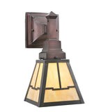 6.25"W Valley View Mission Outdoor Wall Sconce