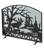 54"W X 42"H Moose Creek Metal Fireplace Screen
