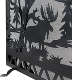 54"W X 42"H Moose Creek Metal Fireplace Screen