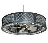 44"W Diamond Turbine Chandel-Air Ceiling Fan