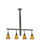 42"L Prairie Corn 4 Lt Island Pendant