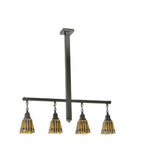 42"L Prairie Corn 4 Lt Island Pendant