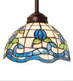 8"W Roseborder Mini Pendant