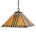 13"Sq Prairie Corn Pendant