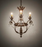 18"W Antonia 4 Lt Chandelier