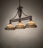 48"L Ilona 3 Lt Island Pendant