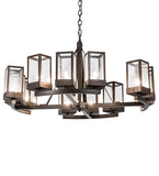 36"W Parker Henry 12 Lt Chandelier