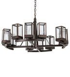 36"W Parker Henry 12 Lt Chandelier