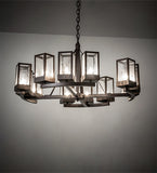 36"W Parker Henry 12 Lt Chandelier