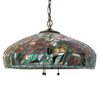 17"W Tiffany Peony Pendant