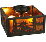 10.25"Sq Elk at Lake Flushmount