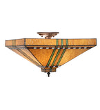 17"Sq Prairie Corn Flushmount