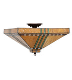 17"Sq Prairie Corn Flushmount