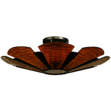 48.75"W Metro Fusion Elite Glass Contemporary Semi-Flushmount