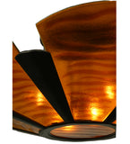 48.75"W Metro Fusion Elite Glass Contemporary Semi-Flushmount