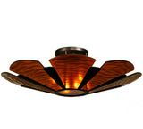 48.75"W Metro Fusion Elite Glass Contemporary Semi-Flushmount