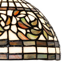 8"W Tiffany Turning Leaf Mini Pendant