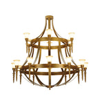 72"W Lubovich 18 Lt Two Tier Chandelier