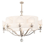 50"L Helena 8 Arm Oblong Victorian Glam Chandelier