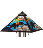 62.5"H Grizzly Bear Floor Lamp