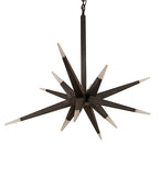 38"W Hickory Treasures 12 Lt LED Contemporary Pendant