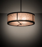 28"W Smythe Craftsman Semi-Flushmount