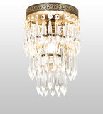 6"W Finnimore Crystal Victorian Flushmount