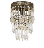 6"W Finnimore Crystal Victorian Flushmount