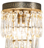 6"W Finnimore Crystal Victorian Flushmount