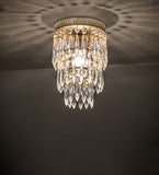 6"W Finnimore Crystal Victorian Flushmount