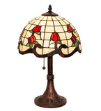 19"H Roseborder Table Lamp