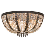 32"W Chrisanne Crystal Flushmount