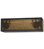 16"W Winter Pine Vanity Light