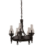 22"W Durango 5 Lt Western Chandelier