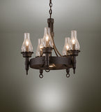 22"W Durango 5 Lt Western Chandelier