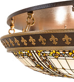 45"W Fleur-de-lis Flushmount