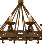 48"W Goulaine Corde 12 Lt Chandelier