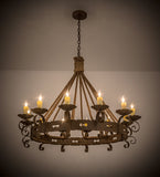 48"W Goulaine Corde 12 Lt Chandelier