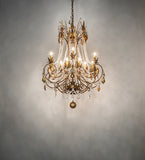 38"W Minuet 12 Lt Victorian Chandelier