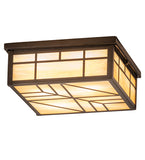 13"Sq Santa Fe Flushmount