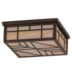 13"Sq Santa Fe Flushmount