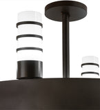 48"W Molle Cilindro 8 Lt Contemporary Chandelier